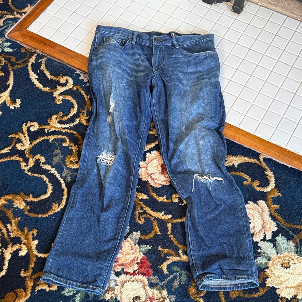 Gap Sexy‎ boyfriend jeans- worn a bunch but great